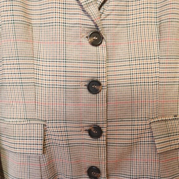 Like new MINI JUMPSUIT - Blazer style plaid Romper XS/S sexy office chic - Picture 13 of 16